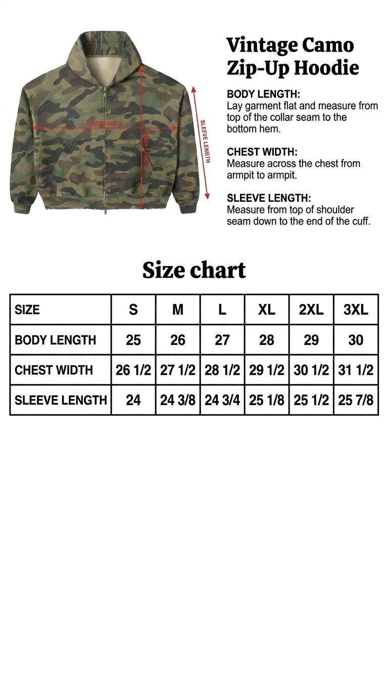 HB camo zip